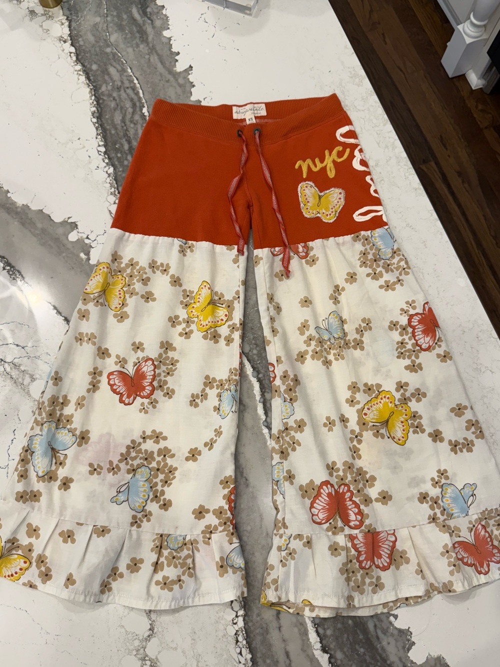 2000s Aeropostale Reworked Vintage Butterfly Floral Sweatpants Joggers